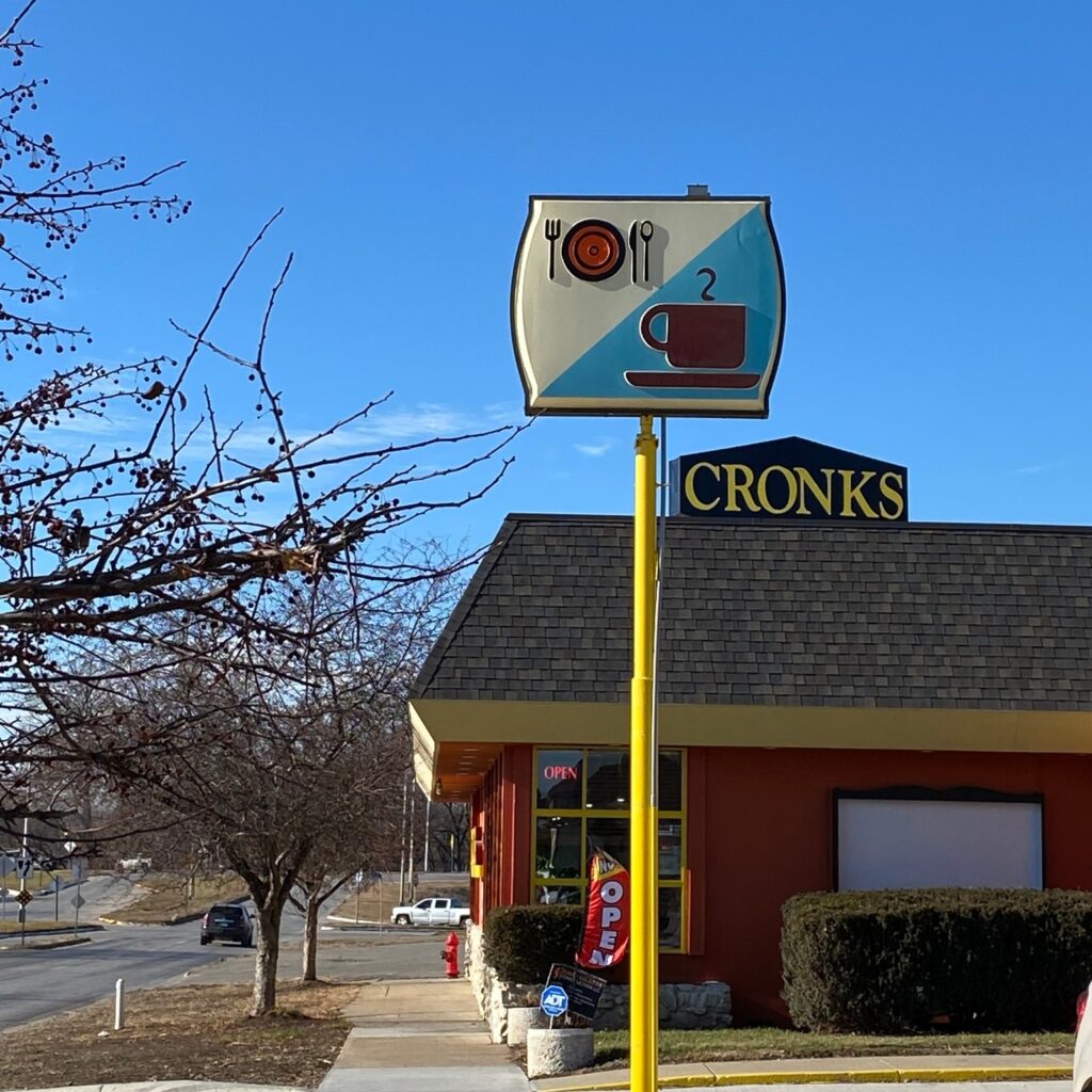 cronk's cafe sign