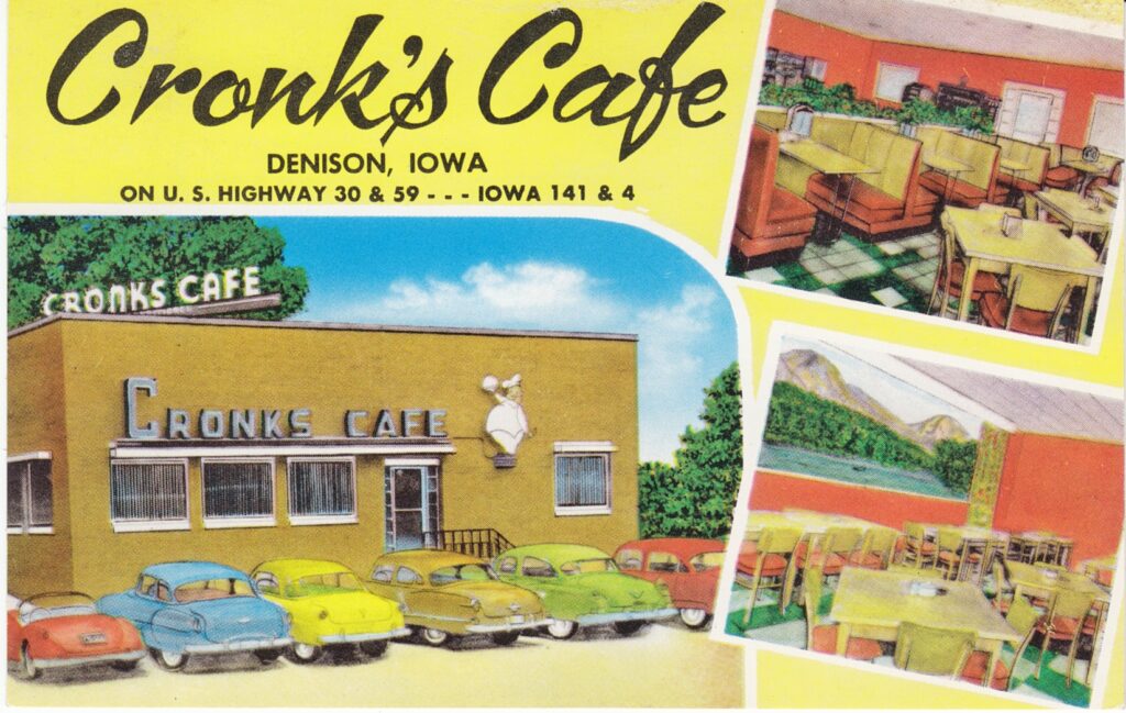 Cronk's Cafe postcard