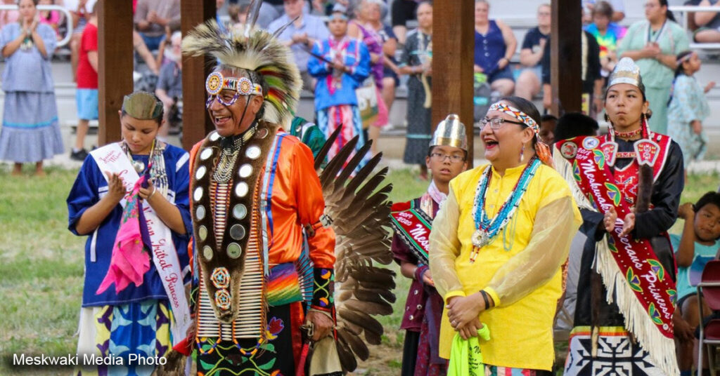 Meskwaki powwow dance elders laughing