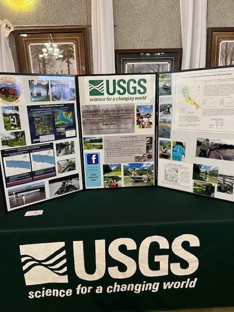 USGS booth at the Iowa Water Summit