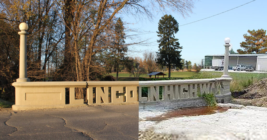 Lincoln Highway Bridge Then and Now